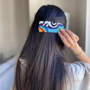 NWT- Nilly's Handmade Punch Summer Hair Clips